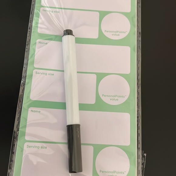 WeightWatchers Food Labels with a dry erase marker. Pack of 15 labels. 2 packs! - Picture 4 of 6